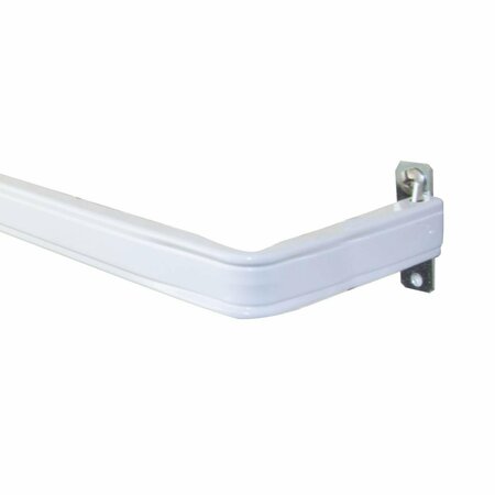 KD ENCIMERA 3 in. Clearance Single Lockseam Curtain Rod, Extends Upto 18 to 28 in. KD3169080